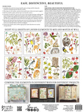 Load image into Gallery viewer, Whispering Willow IOD Transfer - Eight 12" x 16" Pages, Image Transfer, Rub-On Image by Iron Orchid Designs
