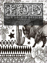 Load image into Gallery viewer, Desperado IOD Transfer - Eight 12" x 16" Pages, Image Transfer, Rub-On Image by Iron Orchid Designs