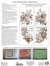 Load image into Gallery viewer, May's Roses Four-Page Decor Transfer™ In Pad Format