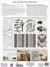 Load image into Gallery viewer, Desperado IOD Transfer - Eight 12" x 16" Pages, Image Transfer, Rub-On Image by Iron Orchid Designs