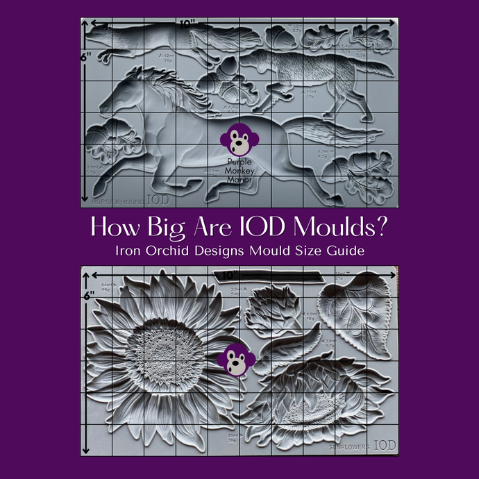 How Big Are IOD Moulds? | Iron Orchid Designs Mould Size Guide
