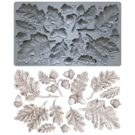 Oak Leaves & Acorns IOD Mould - Food Safe Silicone Decor Mold by Iron Orchid Designs