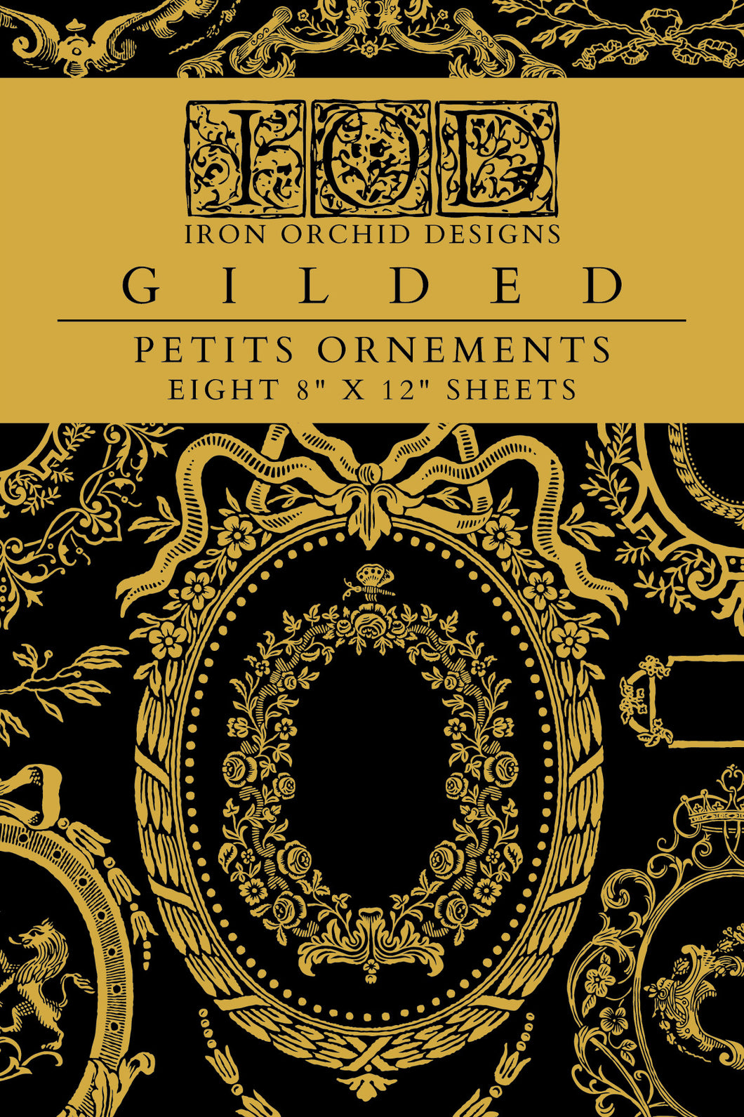 Petits Ornements IOD Foil Transfer - Four 12