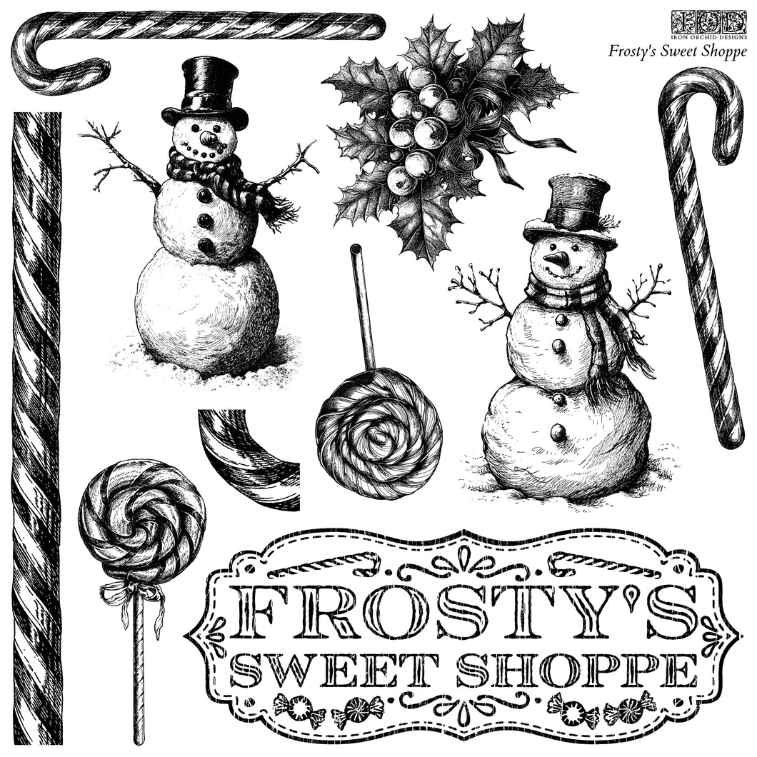 Frosty's Sweet Shoppe IOD Stamp - One 12