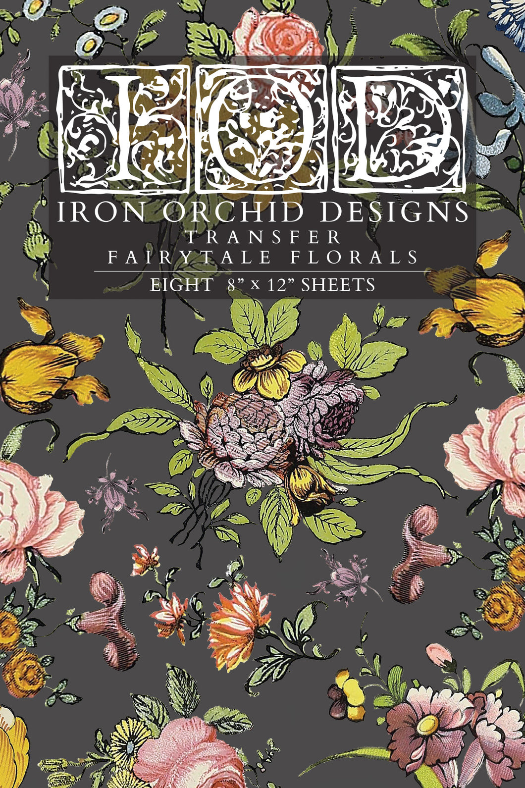 Fairytale Florals IOD Transfer - Eight 8