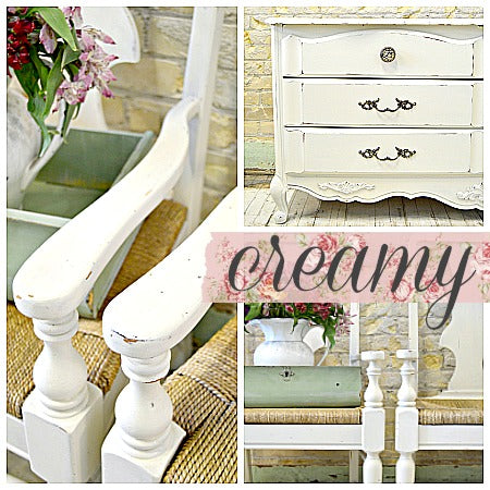 Sweet Pickins Milk Paint Creamy – no VOC powdered furniture paint for vintage or chippy finishes