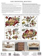 Load image into Gallery viewer, Floral Anthology IOD Decor Transfer In Pad Format
