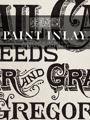 Gregory's Catalogue IOD Paint Inlay - LIMITED EDITION