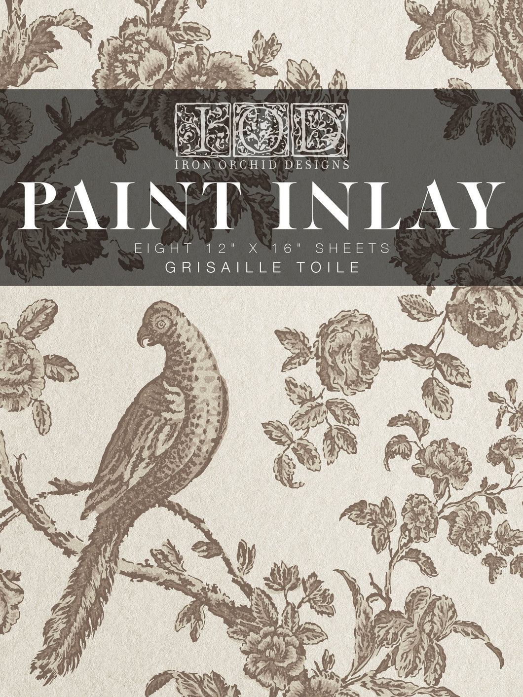 Grisaille Toile IOD Paint Inlay - LIMITED EDITION