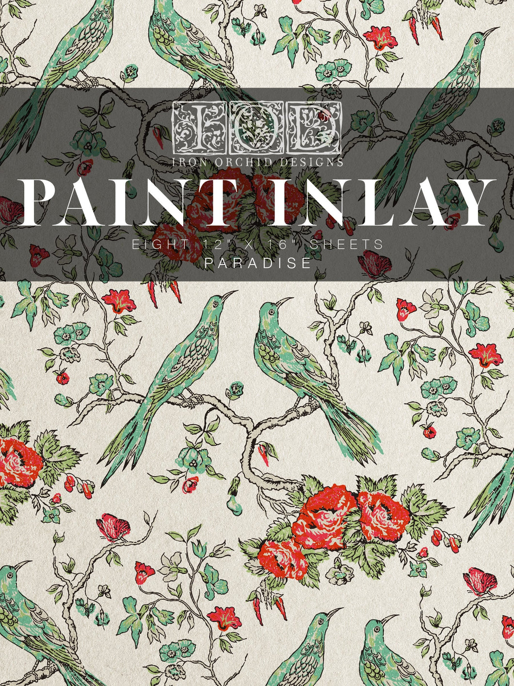 Paradise IOD Paint Inlay - Four 12