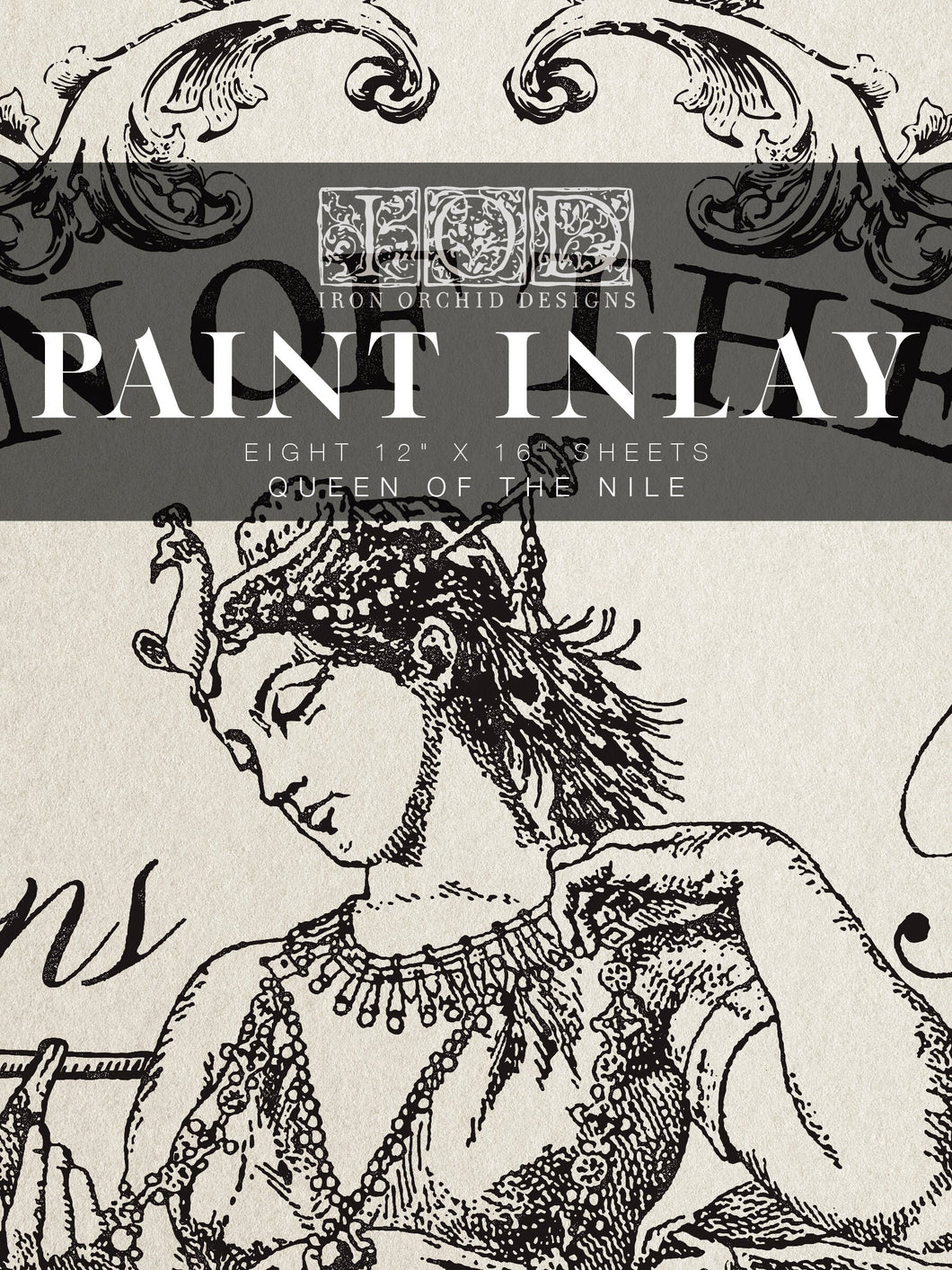 Queen Of The Nile IOD Paint Inlay - Four 12