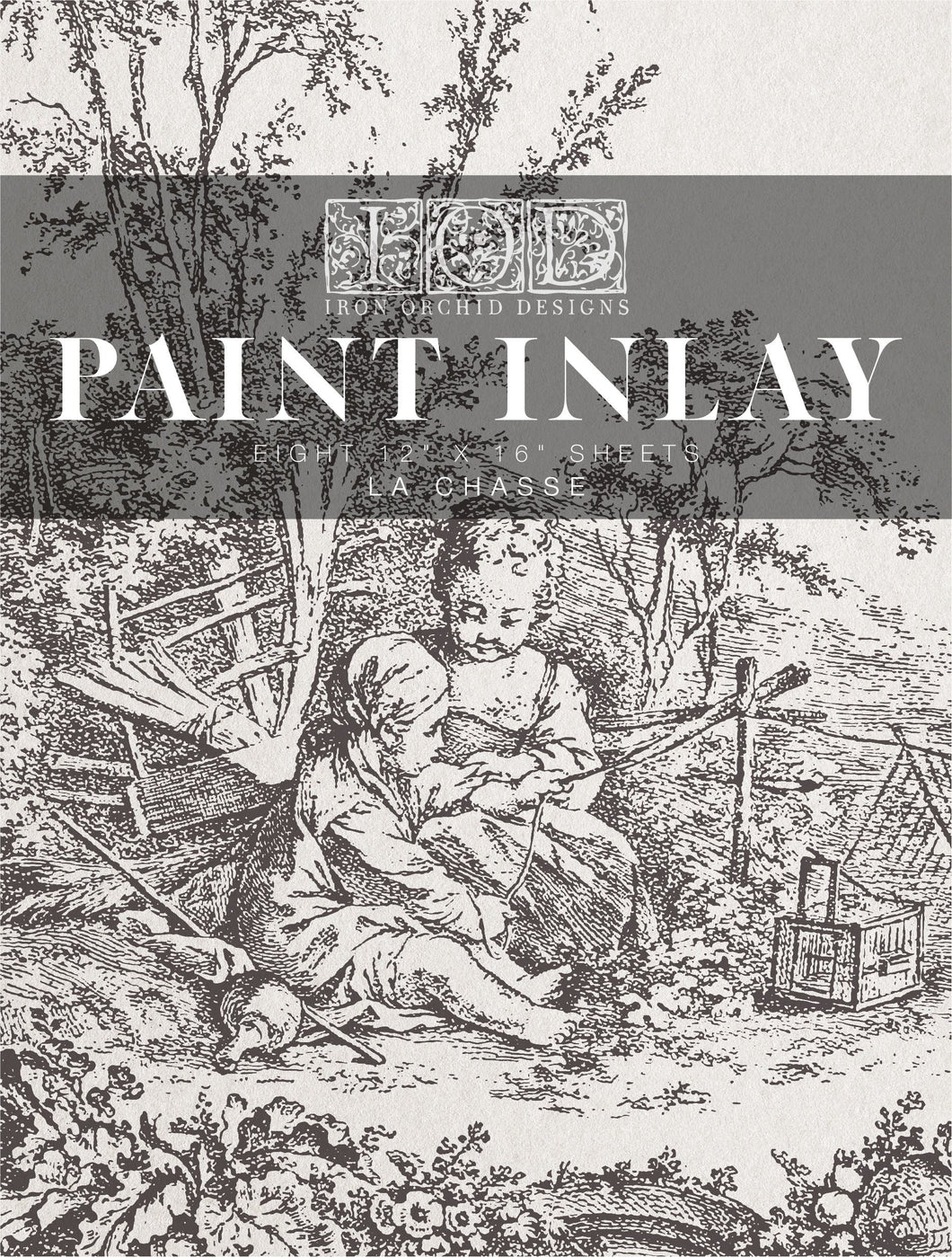 La Chasse IOD Paint Inlay - Four 12