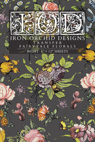 Fairytale Florals IOD Transfer - Eight 8