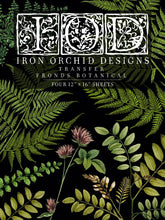 Load image into Gallery viewer, Fronds Botanical IOD Transfer - Four 12" x 16" Pages, Image Transfer, Rub-On Image by Iron Orchid Designs
