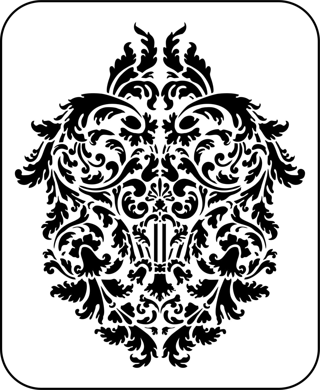 Musical Damask JRV Stencil by Jami Ray Vintage and Designs by Vintage Retail Therapy by Mara