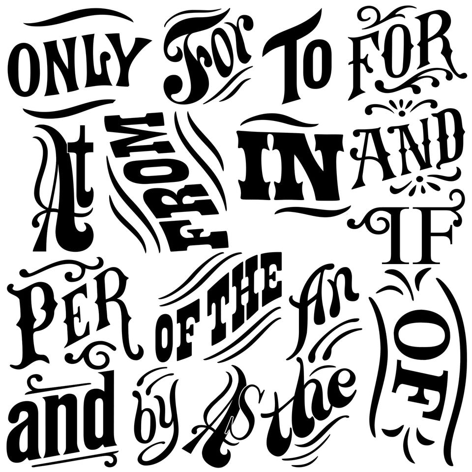 Block Type IOD Stamp - One 12