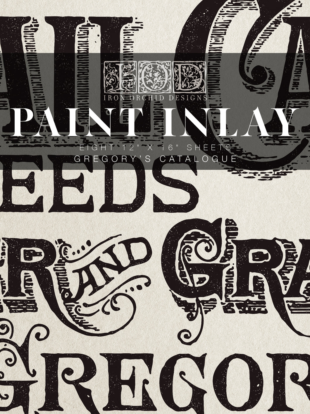 Gregory's Catalogue IOD Paint Inlay - LIMITED EDITION