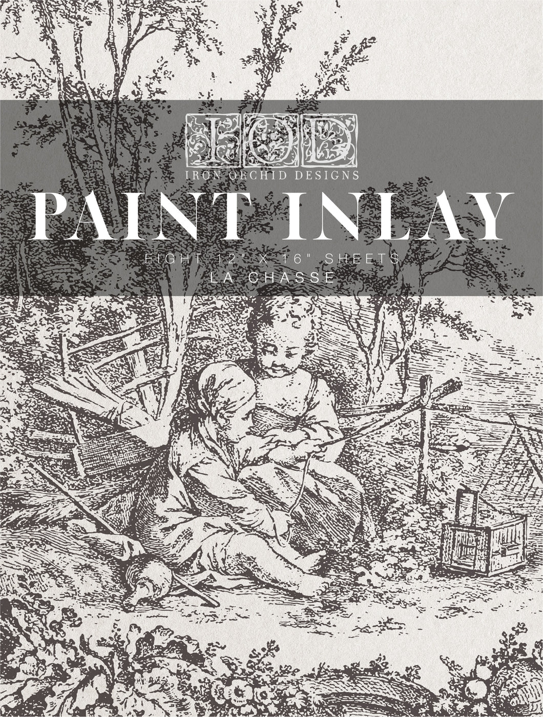 La Chasse IOD Paint Inlay - Four 12