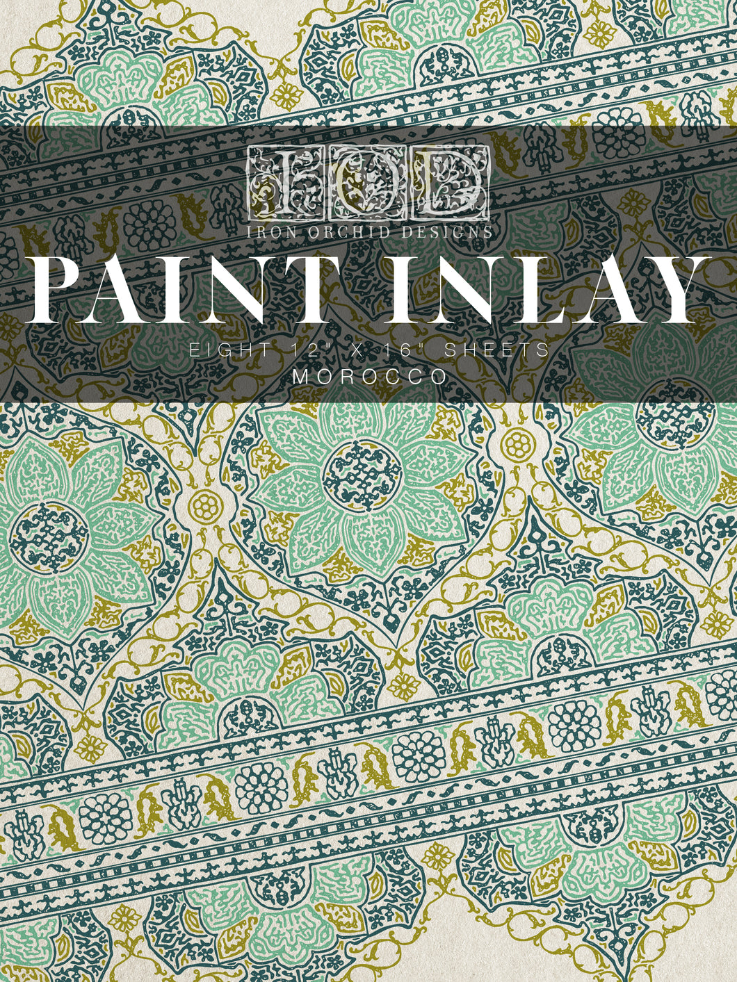 Morocco IOD Paint Inlay - Four 12