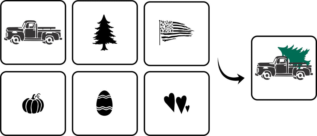 Holiday Minis JRV Stencil by Jami Ray Vintage