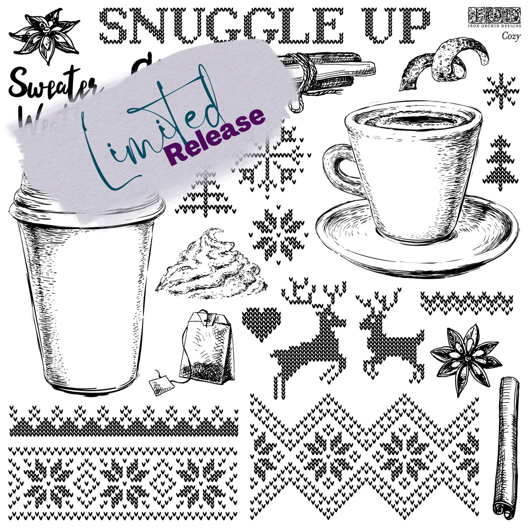 Cozy IOD Stamp - One 12