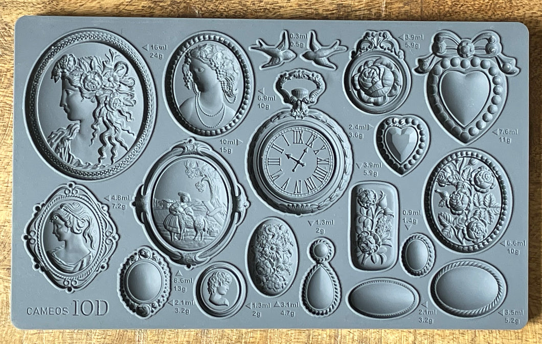Cameos IOD Mould - Food Safe Silicone Decor Mold by Iron Orchid Designs