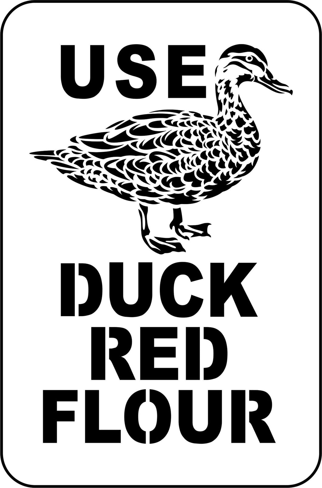 Duck Red Flour JRV Stencil by Jami Ray Vintage