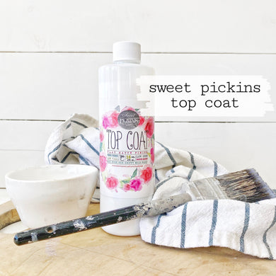 Sweet Pickins Milk Paint Liquid Top Coat – no VOC powdered furniture paint for vintage or chippy finishes