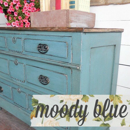 Sweet Pickins Milk Paint Moody Blue – no VOC powdered furniture paint for vintage or chippy finishes