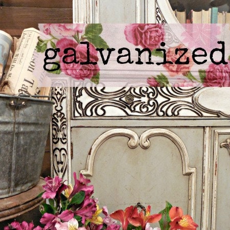 Sweet Pickins Milk Paint Galvanized – no VOC powdered furniture paint for vintage or chippy finishes