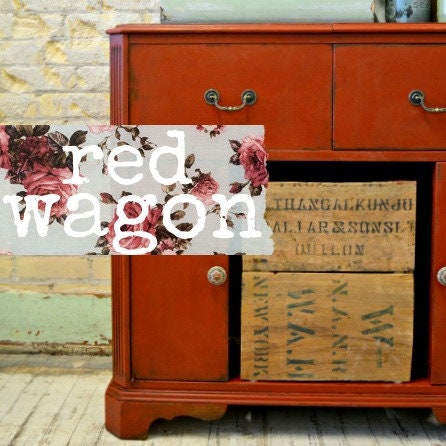 Sweet Pickins Milk Paint Red Wagon – no VOC powdered furniture paint for vintage or chippy finishes