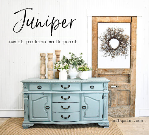 Sweet Pickins Milk Paint Juniper – no VOC powdered furniture paint for vintage or chippy finishes