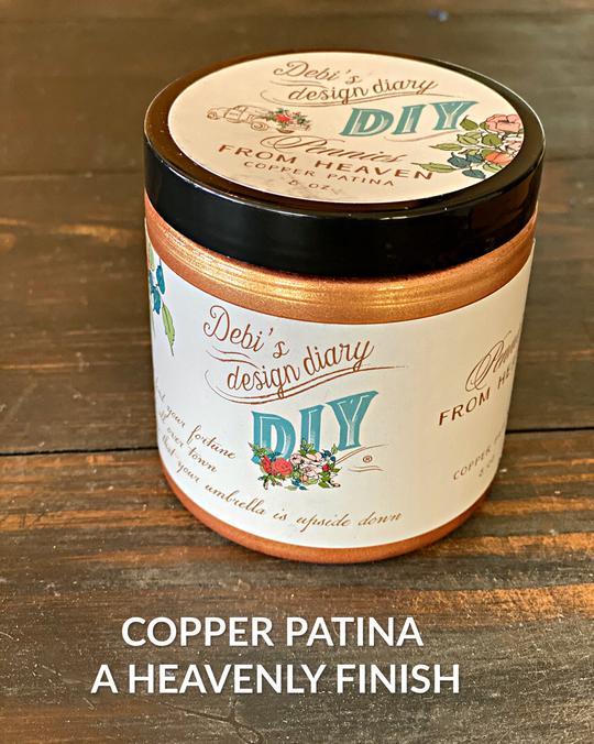 Top Coat – Pennies From Heaven Copper Liquid Patina by Debi's Design Diary's DIY paint