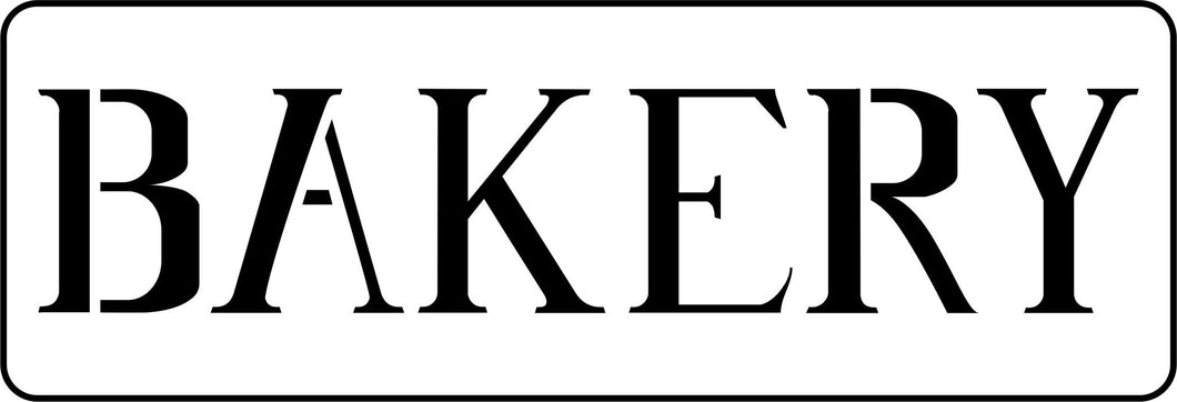 Bakery Word JRV Stencil by Jami Ray Vintage